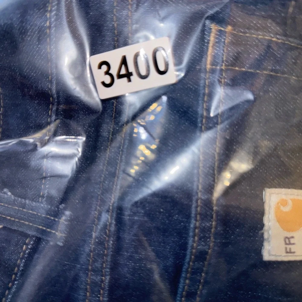 Carhartt FR Jeans Mens 40x32 (fit 38x32) blue heavy durable Straight cotton work
